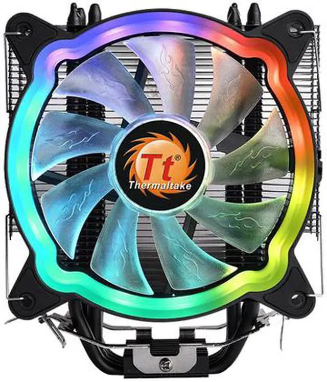 Alt view image 2 of 13 - Thermaltake UX200 ARGB Lighting 120mm Hydraulic Bearing CPU Cooler - CL-P065-AL12SW-A