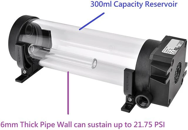 Alt view image 8 of 11 - Thermaltake PR22-DDC, 300ml 4600 RPM DDC Pump/Reservoir Combo, CL-W250-PL00BL-A