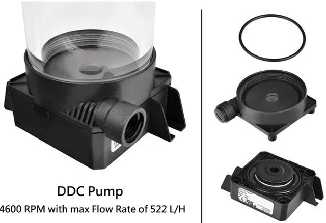 Alt view image 10 of 11 - Thermaltake PR22-DDC, 300ml 4600 RPM DDC Pump/Reservoir Combo, CL-W250-PL00BL-A