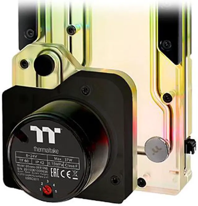 Alt view image 2 of 9 - Thermaltake DP100-D5 Plus, RBG Software Enabled (TT RGB Plus/Alexa/Razer Chroma/5V Motherboard), 250ml, 360mm Rad Supported, 5-Speed D5 Pump Distro Plate Combo CL-W263-PL00SW-A