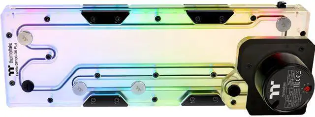 Main image of Thermaltake DP100-D5 Plus, RBG Software Enabled (TT RGB Plus/Alexa/Razer Chroma/5V Motherboard), 250ml, 360mm Rad Supported, 5-Speed D5 Pump Distro Plate Combo CL-W263-PL00SW-A
