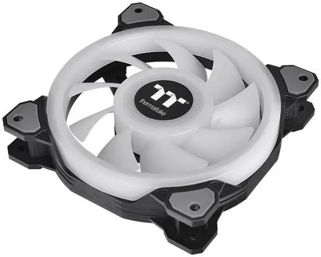 Alt view image 2 of 8 - Thermaltake Riing Quad CL-F088-PL12SW-B RGB LED Radiator Fan 3 Pack