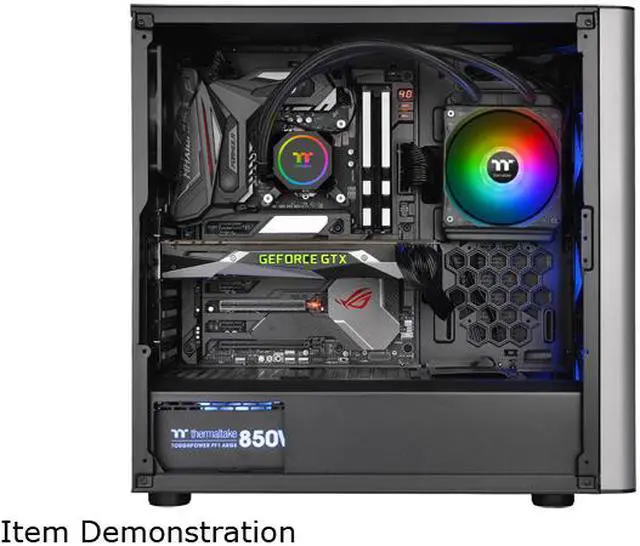 Alt view image 8 of 19 - Thermaltake TH120 ARGB Motherboard Sync Edition Intel/AMD All-in-One Liquid Cooling System 120mm High Efficiency Radiator CPU Cooler, CL-W285-PL12SW-A LGA 1700 Compatible