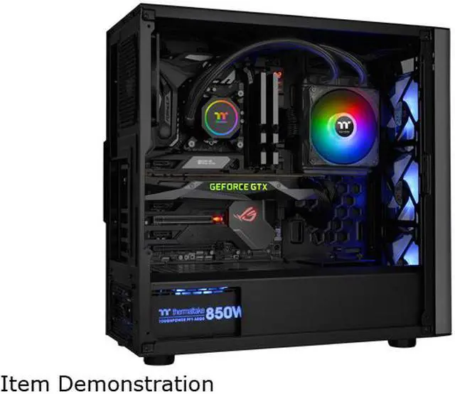 Alt view image 9 of 19 - Thermaltake TH120 ARGB Motherboard Sync Edition Intel/AMD All-in-One Liquid Cooling System 120mm High Efficiency Radiator CPU Cooler, CL-W285-PL12SW-A LGA 1700 Compatible