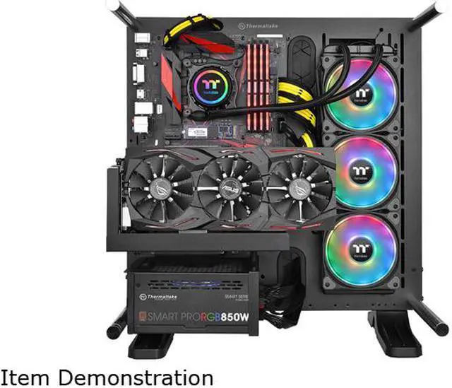 Alt view image 8 of 11 - Thermaltake Floe DX 360 Triple Riing Duo 16.8 Million Colors RGB 54 LED LGA2066 AM4 Ready Intel/AMD Liquid Cooling All-in-One CPU Cooler, CL-W256-PL12SW-B LGA 1700 Compatible
