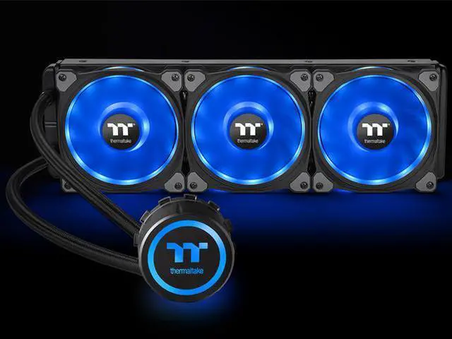 Alt view image 9 of 11 - Thermaltake Floe DX 360 Triple Riing Duo 16.8 Million Colors RGB 54 LED LGA2066 AM4 Ready Intel/AMD Liquid Cooling All-in-One CPU Cooler, CL-W256-PL12SW-B LGA 1700 Compatible