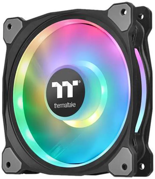 Alt view image 2 of 11 - Thermaltake Floe DX 240 Dual Riing Duo 16.8 Million Colors RGB 36 LED LGA2066 AM4 Ready Intel/AMD Liquid Cooling All-in-One CPU Cooler, CL-W255-PL12SW-B LGA 1700 Compatible