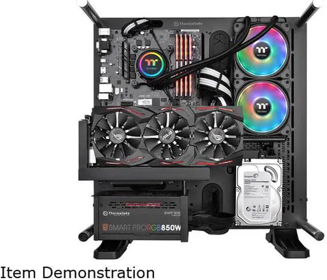 Alt view image 7 of 11 - Thermaltake Floe DX 240 Dual Riing Duo 16.8 Million Colors RGB 36 LED LGA2066 AM4 Ready Intel/AMD Liquid Cooling All-in-One CPU Cooler, CL-W255-PL12SW-B LGA 1700 Compatible