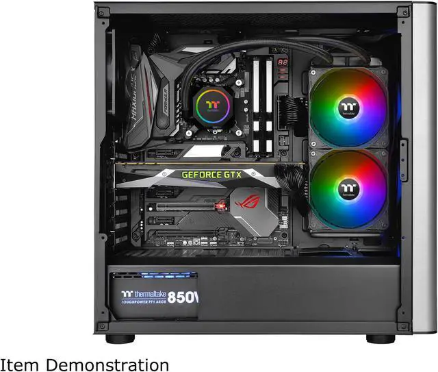 Alt view image 4 of 8 - Thermaltake TH240 ARGB Motherboard Sync Edition Intel/AMD All-in-One Liquid Cooling System 240mm High Efficiency Radiator CPU Cooler, CL-W286-PL12SW-A LGA 1700 Compatible