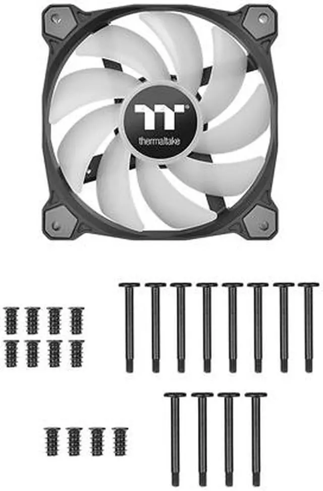 Alt view image 3 of 8 - Thermaltake Pure A12 120mm Green LED PWM Controlled Hydraulic Bearing High Airflow High Performance Case/Radiator Fan, CL-F109-PL12GR-B