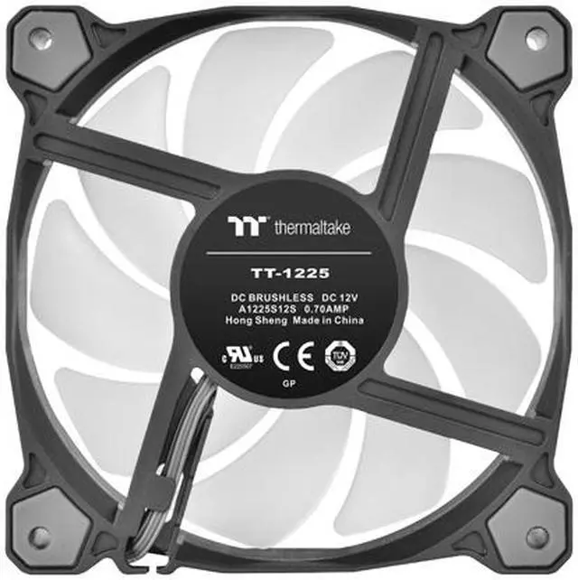 Alt view image 2 of 8 - Thermaltake Pure A12 120mm Green LED PWM Controlled Hydraulic Bearing High Airflow High Performance Case/Radiator Fan, CL-F109-PL12GR-B