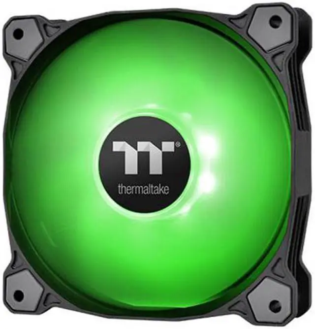 Main image of Thermaltake Pure A12 120mm Green LED PWM Controlled Hydraulic Bearing High Airflow High Performance Case/Radiator Fan, CL-F109-PL12GR-B