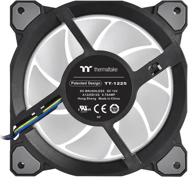 Alt view image 3 of 9 - Thermaltake Riing Quad 140mm 16.8 Million RGB Color (Alexa, Razer Chroma) Software Enabled 4 Light Rings 54 Addressable LED 9 Blades Hydraulic Bearing Case/Radiator Fan, Single Pack, CL-F089-PL14SW-C