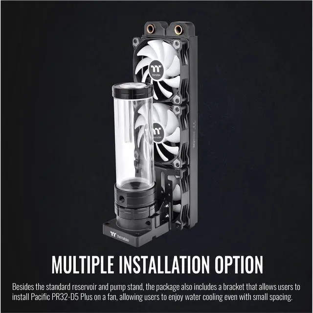 Alt view image 5 of 6 - Thermaltake PR32-D5 Plus, 400ml, RBG Software Enabled (TT RGB Plus/Alexa/Razer Chroma), 5-Speed D5 Pump/Reservoir Combo CL-W280-PL00SW-A