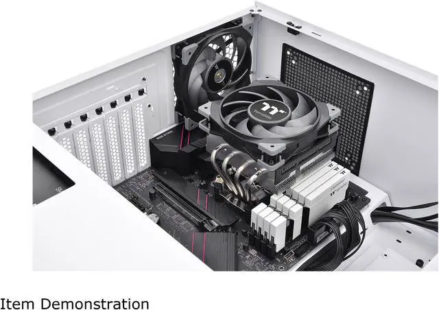 Alt view image 6 of 6 - Thermaltake TOUGHAIR 110 140W TDP Top Flow CPU Cooler, Intel/AMD Universal Socket (LGA 1700/1200), 120mm 2000RPM High Static Pressure PWM Fan with High Performance Copper Heat Pipes LGA 1700 Ready
