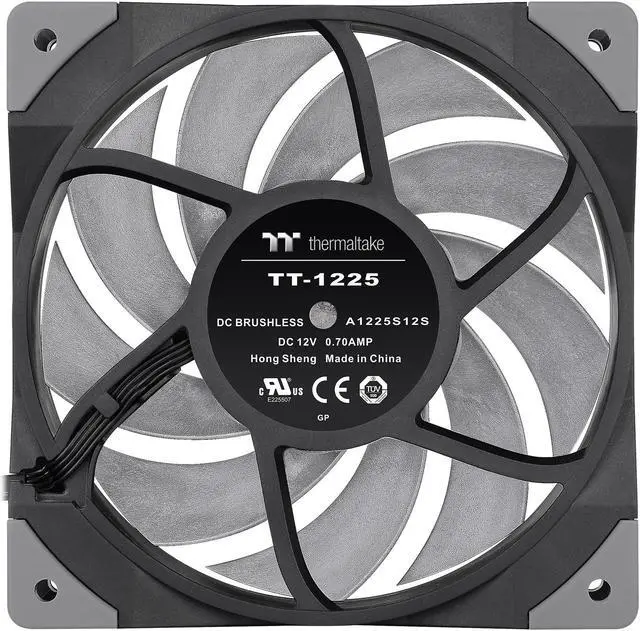 Alt view image 2 of 7 - Thermaltake ToughFan 12 Turbo, PWM controlled PWM 500 ~ 2500rpm, Metal-Reinforced Motor Hub, Gen.2 Hydraulic Bearing 120mm Case / Radiator Fan