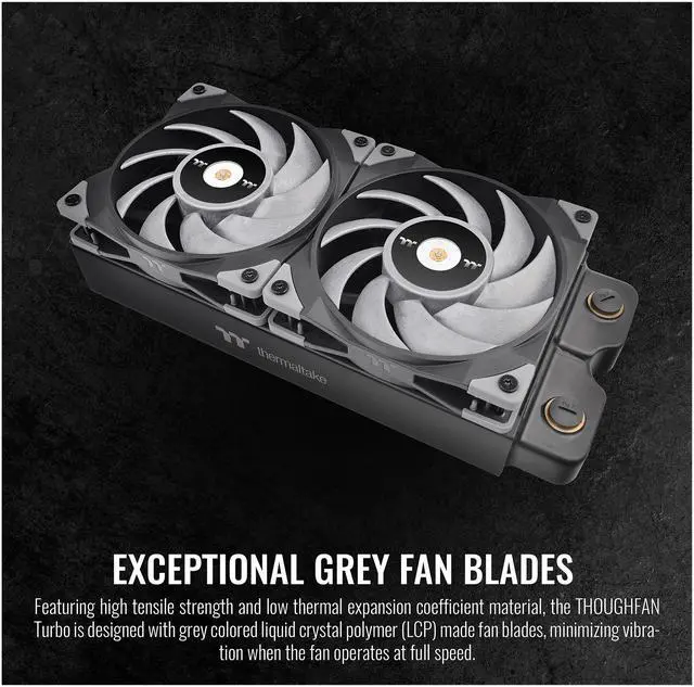 Alt view image 5 of 7 - Thermaltake ToughFan 12 Turbo, PWM controlled PWM 500 ~ 2500rpm, Metal-Reinforced Motor Hub, Gen.2 Hydraulic Bearing 120mm Case / Radiator Fan