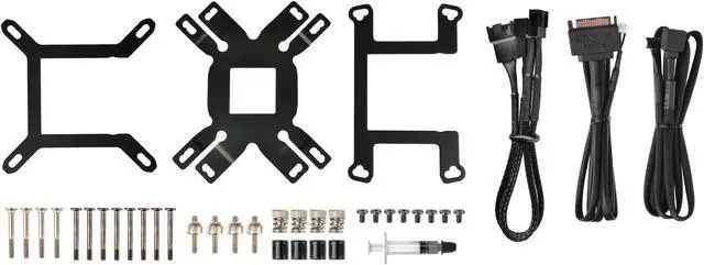 Alt view image 7 of 7 - Thermaltake TOUGHLIQUID 360 ARGB Motherboard Sync Edition AMD/Intel LGA1200 Ready All-in-One Liquid Cooling System 360mm High Efficiency Radiator CPU Cooler CL-W321-PL12BL-A LGA 1700 Compatible