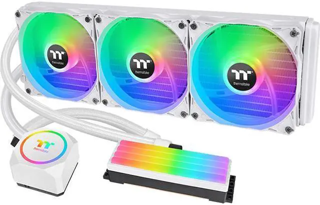 Main image of Thermaltake Floe RC360 CPU & Memory AIO Liquid Cooler - White