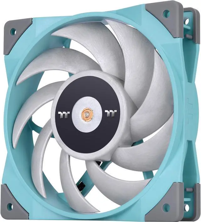 Main image of Thermaltake ToughFan 12 Turquoise High Static Pressure 2000 PWM, Metal-Reinforced Motor Hub, Gen.2 Hydraulic Bearing 120mm Case/Radiator Fan CL-F117-PL12TQ-A