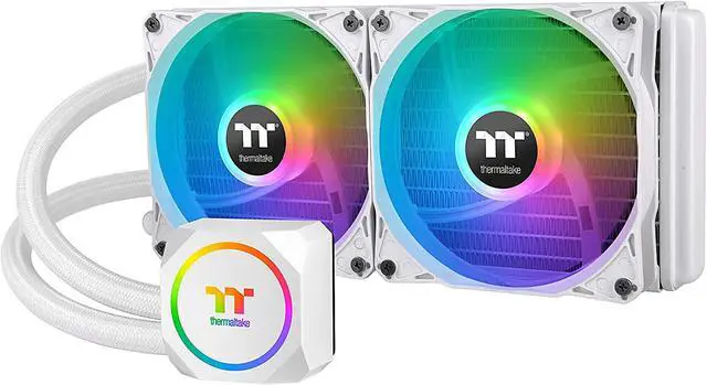 Main image of Thermaltake TH240 ARGB Motherboard Sync Snow Edition Intel LGA1700 Ready/AMD All-in-One Liquid Cooling System 240mm High Efficiency Radiator CPU Cooler CL-W301-PL12SW-B