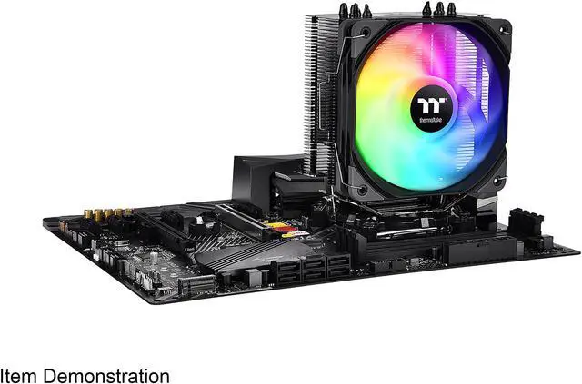 Alt view image 6 of 6 - Thermaltake UX200 SE, 5V Motherboard ARGB Sync 16.8 Million Colors 15 Addressable LED, AMD/Intel (LGA 1700) Universal Socket, Copper Base U-Shape Heatpipes, 170W CPU Cooler CL-P105-AL12SW-A