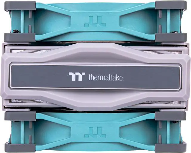Alt view image 4 of 6 - Thermaltake TOUGHAIR 510 180W TDP Turquoise Edition CPU Cooler, Dual 120mm 2000RPM High Static Pressure PWM Fan with High Performance Copper Heat Pipes CL-P075-AL12TQ-A