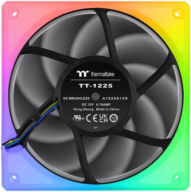 Thermaltake TOUGHFAN 12 RGB Radiator Fan 3 Pack, 16.8 million RGB lighting,  Max Air Flow 53.75 CL-F135-PL12SW-A