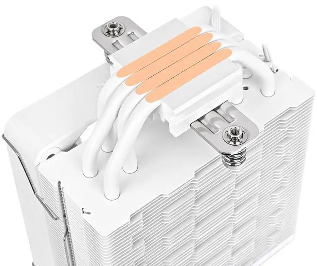 Alt view image 8 of 11 - Thermaltake ASTRIA 200 ARGB CPU Cooler; 4 Copper Heat Pipes; 120mm PWM Fan; 500~1800RPM; Single Tower; Intel/AMD; 210W TDP; White; CL-P137-AL12SW-A