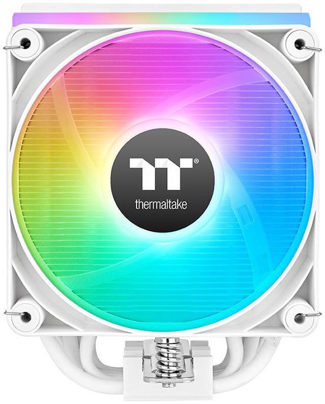 Alt view image 2 of 11 - Thermaltake ASTRIA 400 ARGB CPU Cooler; 6 Copper Heat Pipes; 120mm PWM Fan; 500~1800RPM; Single Tower; Intel/AMD; 230W TDP; White; CL-P138-CA12SW-A