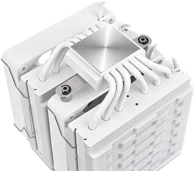 Alt view image 8 of 11 - Thermaltake ASTRIA 600 ARGB CPU Cooler; 6 Copper Heat Pipes; 2x120mm PWM Fans; 500~1800RPM; Dual Tower; Intel/AMD; 265W TDP; White; CL-P139-CA12SW-A