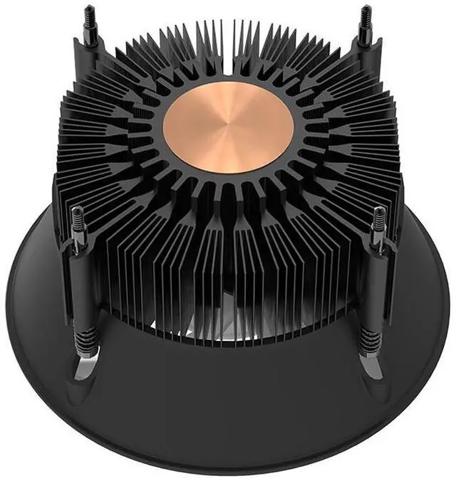 Alt view image 5 of 5 - Thermaltake UX150 ARGB CPU Cooler; Copper Base/Aluminum Fins; 130mm PWM Fan; 500~2400 RPM; LGA 1851/1700/1200/1156/1155/1151/1150; Infinity Mirror; 130W TDP; Black; CL-P146-CA13SW-A