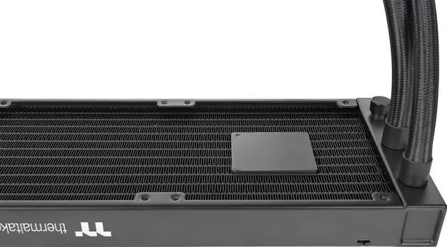 Alt view image 3 of 7 - Thermaltake AW360 Liquid Cooler; Intel LGA 4677 - AMD sTR5/SP6; 360mm Radiator; 3x120mm 500~2000rpm PWM Toughfan Pro; Nickel-Plated Copper Block; Black; CL-W450-PL12BL-A