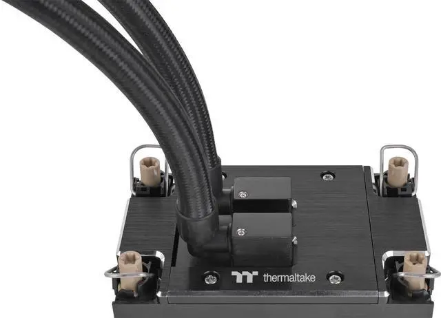 Alt view image 4 of 7 - Thermaltake AW360 Liquid Cooler; Intel LGA 4677 - AMD sTR5/SP6; 360mm Radiator; 3x120mm 500~2000rpm PWM Toughfan Pro; Nickel-Plated Copper Block; Black; CL-W450-PL12BL-A