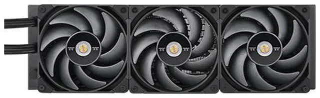 Alt view image 2 of 7 - Thermaltake AW420 Liquid Cooler; Intel LGA 4677 - AMD sTR5/SP6; 420mm Raditator; 3x140mm 500~2000rpm PWM Toughfan Pro; Nickel-Plated Copper Block; Black; CL-W445-PL14BL-A