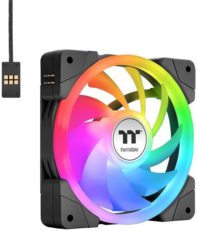 Alt view image 2 of 7 - Thermaltake MAGFloe 360 Ultra CPU Liquid Cooler/ Intel&AMD Compatible/ 3x120mm 500~2000rpm SWAFAN EX/ 360mm Radiator/ MAGForce 2.0/ 3.95" Square LCD/ Swappable Fan Blades/ Black/ CL-W432-PL12SW-A