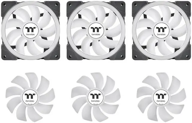 Alt view image 6 of 7 - Thermaltake MAGFloe 360 Ultra CPU Liquid Cooler/ Intel&AMD Compatible/ 3x120mm 500~2000rpm SWAFAN EX/ 360mm Radiator/ MAGForce 2.0/ 3.95" Square LCD/ Swappable Fan Blades/ Black/ CL-W432-PL12SW-A