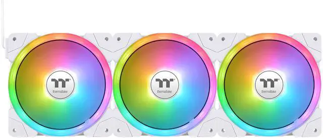 Alt view image 7 of 7 - Thermaltake MAGFloe 360 Ultra CPU Liquid Cooler/ Intel&AMD Compatible/ 3x120mm 500~2000rpm SWAFAN EX/ 360mm Radiator/ MAGForce 2.0/ 3.95" Square LCD/ Swappable Fan Blades/ Snow/ CL-W433-PL12SW-A