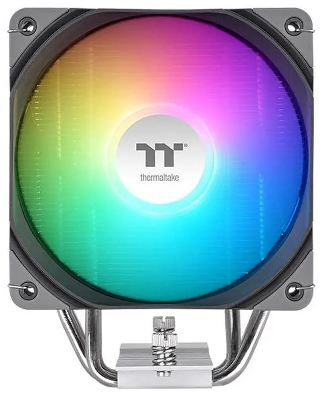 Main image of Thermaltake UX400 ARGB CPU Cooler; 4xØ6mm Copper Heatpipes; 120mm PWM Fan; 700~1800 RPM; Intel/AMD Compatible; Single Tower; 240W TDP; Black; CL-P142-AL12SW-A