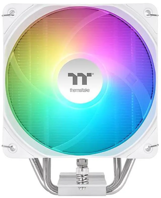 Alt view image 2 of 6 - Thermaltake UX400 ARGB White Cooler; 4xØ6mm Copper Heatpipes; 120mm PWM Fan; 700~1800 RPM; Intel/AMD Compatible; Single Tower; 240W TDP; White; CL-P143-AL12SW-A