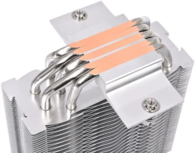 Alt view image 6 of 7 - Thermaltake UX500 ARGB CPU Cooler; 5xØ6mm Copper Heatpipes; 120mm PWM Fan; 700~1800 RPM; Intel/AMD Compatible; Single Tower; 260W TDP; Black; CL-P144-AL12SW-A