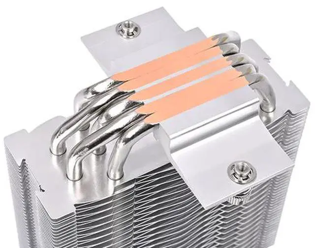 Alt view image 4 of 6 - Thermaltake UX500 ARGB White CPU Cooler; 5xØ6mm Copper Heatpipes; 120mm PWM Fan; 700~1800 RPM; Intel/AMD Compatible; Single Tower; 260W TDP; White; CL-P145-AL12SW-A