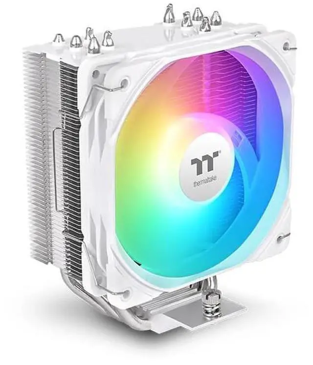 Main image of Thermaltake UX500 ARGB White CPU Cooler; 5xØ6mm Copper Heatpipes; 120mm PWM Fan; 700~1800 RPM; Intel/AMD Compatible; Single Tower; 260W TDP; White; CL-P145-AL12SW-A