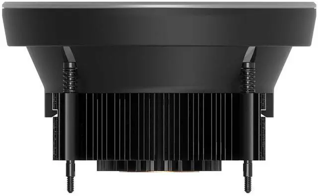 Alt view image 2 of 6 - Thermaltake UX150-L ARGB CPU Cooler; Copper Base/Aluminum Fins; 130mm PWM Fan; 500~2400 RPM; LGA 1851/1700/1200/1156/1155/1151/1150; Infinity Mirror; 130W TDP; Black; CL-P147-CA13SW-A