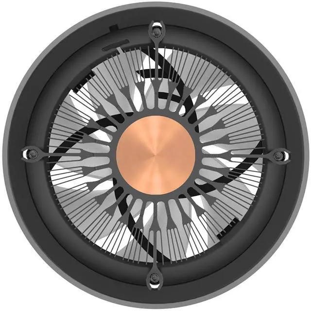 Alt view image 5 of 6 - Thermaltake UX150-L ARGB CPU Cooler; Copper Base/Aluminum Fins; 130mm PWM Fan; 500~2400 RPM; LGA 1851/1700/1200/1156/1155/1151/1150; Infinity Mirror; 130W TDP; Black; CL-P147-CA13SW-A