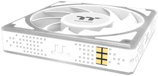 Alt view image 5 of 9 - Thermaltake Toughfan EX 140 ARGB Sync; 140mm; PWM 500~2000 RPM; MagForce 2.0; 3.04mm-H2O Static Pressure; Airflow 94.43 CFM; Hydraulic Bearing; 5V 3-Pin Motherboard Sync; 3-Pack; White; CL-F213-PL14SW-A