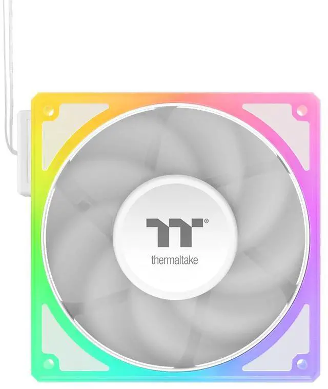 Alt view image 7 of 9 - Thermaltake Toughfan EX 140 ARGB Sync; 140mm; PWM 500~2000 RPM; MagForce 2.0; 3.04mm-H2O Static Pressure; Airflow 94.43 CFM; Hydraulic Bearing; 5V 3-Pin Motherboard Sync; 3-Pack; White; CL-F213-PL14SW-A