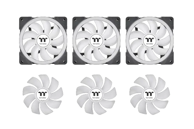 Alt view image 3 of 7 - Thermaltake MINECUBE 360 Ultra CPU Liquid Cooler; Intel/AMD Compatible; 3x120mm 500~2000rpm SWAFAN EX ARGB; 360mm Radiator; MAGForce 2.0. 4x 3.95" TFT LCD Screens; Swappable Fan Blades; TT LCD Screen Control; Black; CL-W481-PL12SW-A