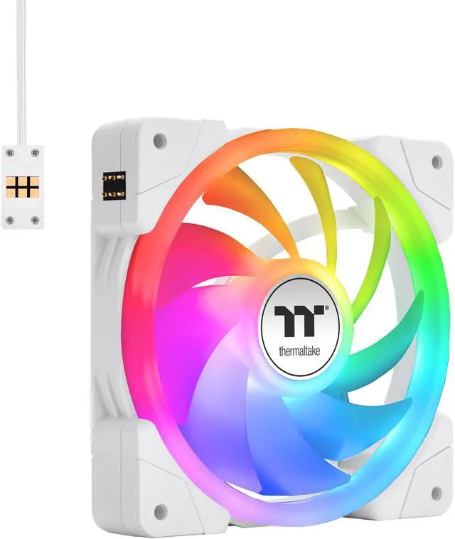 Alt view image 2 of 7 - Thermaltake MINECUBE 360 Ultra CPU Liquid Cooler; Intel/AMD Compatible; 3x120mm 500~2000rpm SWAFAN EX ARGB; 360mm Radiator; MAGForce 2.0. 4x 3.95" TFT LCD Screens; Swappable Fan Blades; TT LCD Screen Control; Snow; CL-W482-PL12SW-A