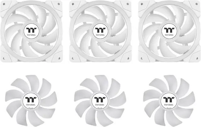 Alt view image 3 of 7 - Thermaltake MINECUBE 360 Ultra CPU Liquid Cooler; Intel/AMD Compatible; 3x120mm 500~2000rpm SWAFAN EX ARGB; 360mm Radiator; MAGForce 2.0. 4x 3.95" TFT LCD Screens; Swappable Fan Blades; TT LCD Screen Control; Snow; CL-W482-PL12SW-A